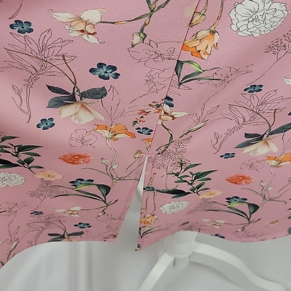 Gianni Bini floral Shoulder Bow Tie dress Pink 2 - Picture 8 of 12